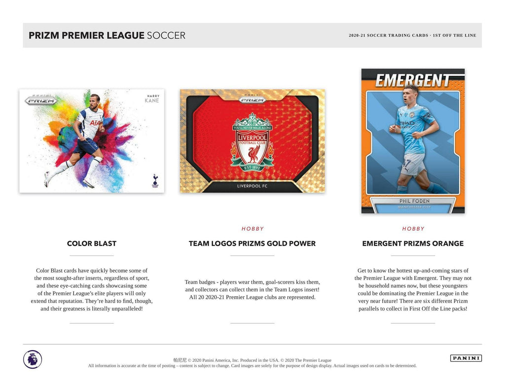 2020-21 Panini Prizm Soccer Premier League 1st Off the Line CASE