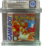 1998 POKEMON RED VERSION SANDSHREW NINTENDO GAME BOY GB WATA 7.5 CIB