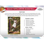 2023-24 Topps Chrome Basketball Hobby 12 Box Case