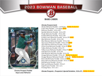 2023 Bowman Baseball Hobby 12 Box Case