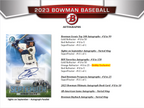 2023 Bowman Baseball Hobby 12 Box Case