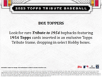 2023 Topps Tribute Baseball Hobby 6 Box Case
