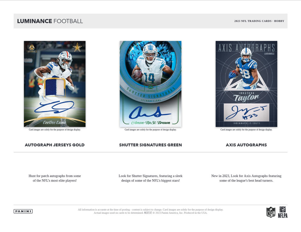 2023 Panini Luminance Football Hobby Box