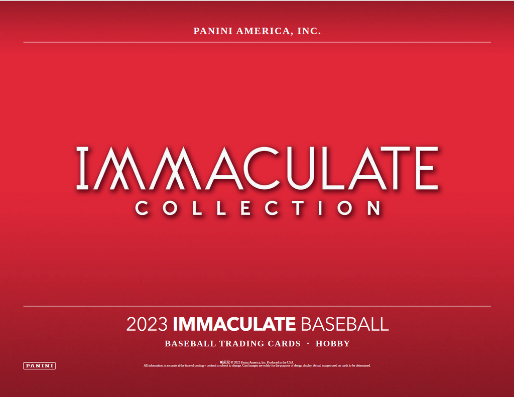 2023 Panini Immaculate Baseball Hobby Box