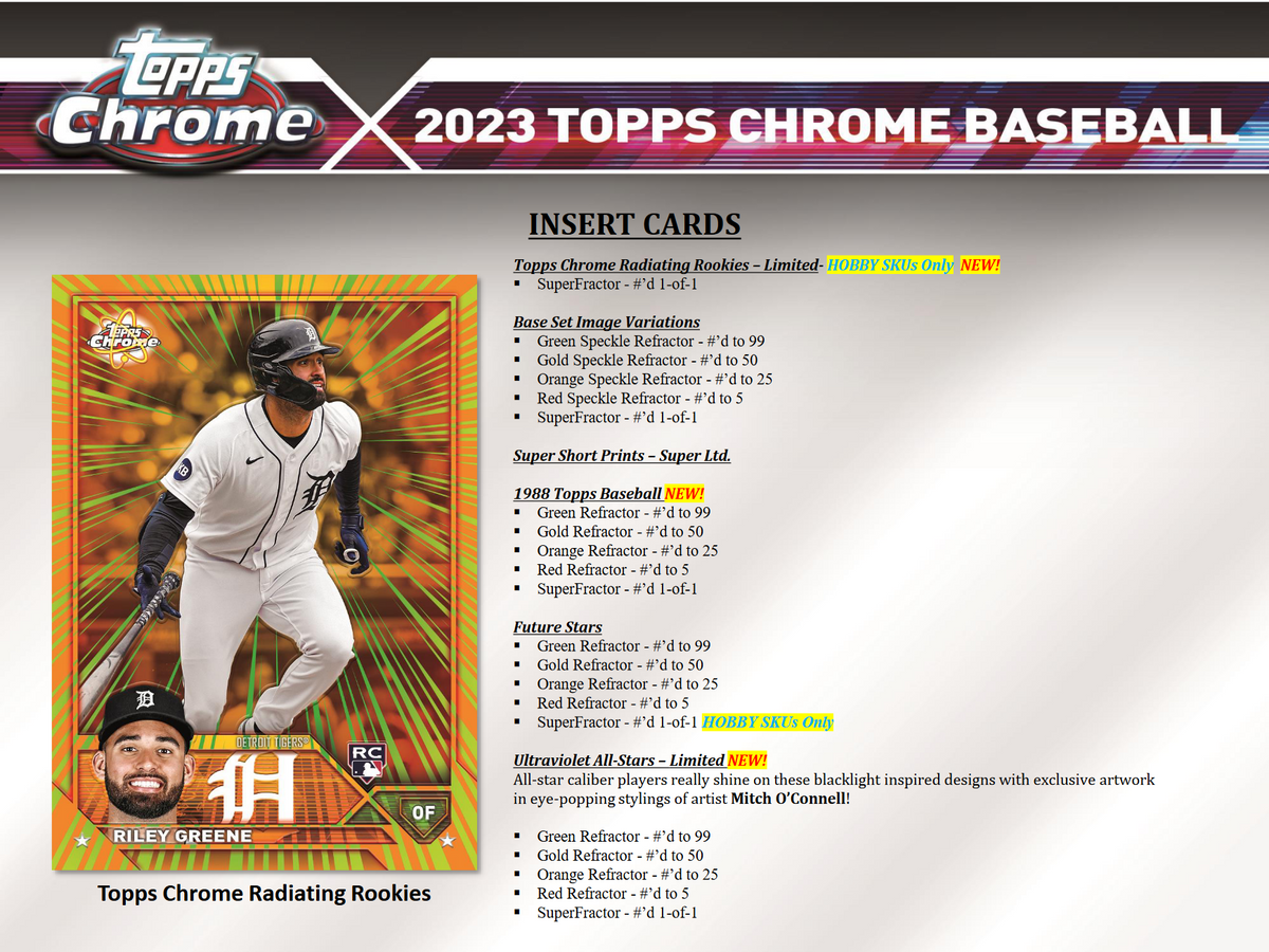2023 Topps Chrome Baseball Jumbo HTA 8 Box Case