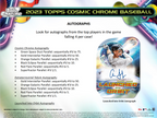 2023 Topps Cosmic Chrome Baseball Hobby 12 Box Case