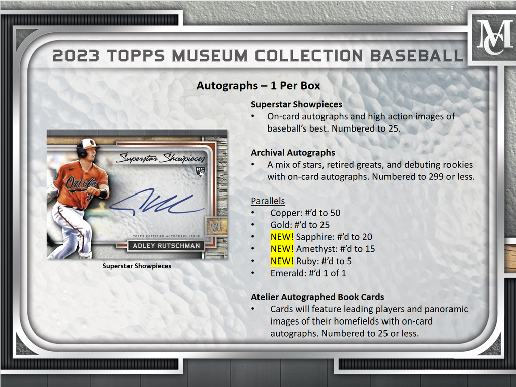 2023 Topps Museum Collection Baseball Hobby Box
