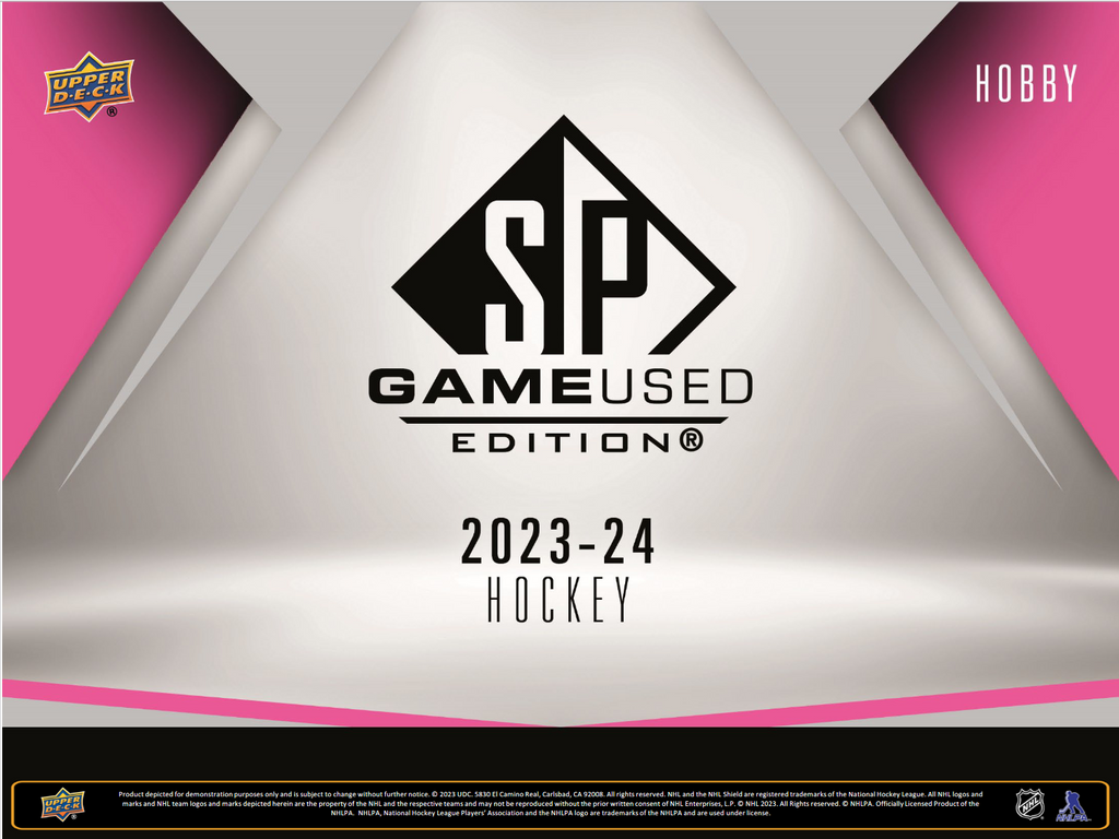 2023-24 Upper Deck SP Game Used Hockey Hobby 18 Box Case