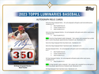 2023 Topps Luminaries Baseball Hobby 12 Box Case