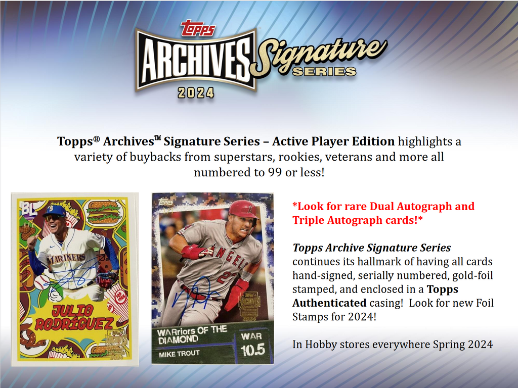 2024 Topps Archives Signature Series Baseball Box