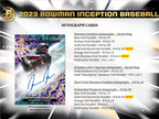 2023 Bowman Inception Baseball Hobby 16 Box Case