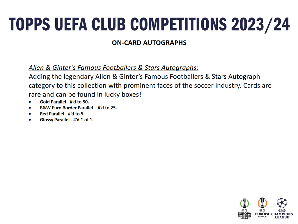 2023-24 Topps UEFA Club Competitions Soccer Hobby Box