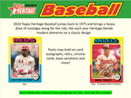 2024 Topps Heritage Baseball Hobby Box w/ 2024 NSCC Exclusive Silver Pack