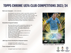 2023-24 Topps UEFA Club Competitions Chrome Soccer Jumbo Box