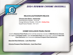 2024 Bowman Chrome Baseball Hobby 12 Box Case