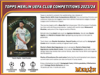 2023-24 Topps UEFA Club Competitions Merlin Chrome Soccer Hobby 12 Box Case