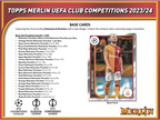 2023-24 Topps UEFA Club Competitions Merlin Chrome Soccer Hobby 12 Box Case