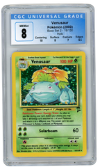 Venusaur Base Set 2 Holo 18/130 2000 CGC 8 (#9006)