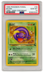 1999-2000 Fossil Ekans 46/62 PSA 10 (#1321)
