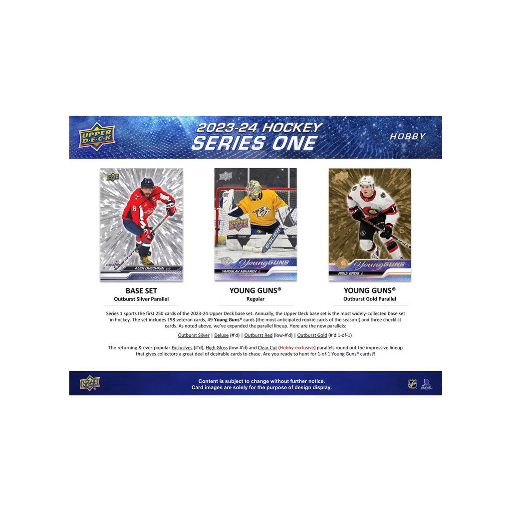 2023-24 Upper Deck Series 1 Hockey Hobby Box