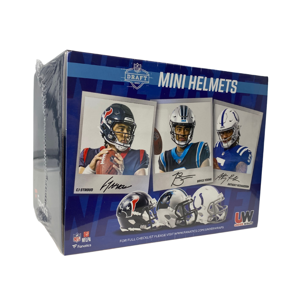 2023 Fanatics Under Wraps Autographed Mini Helmets Football Box