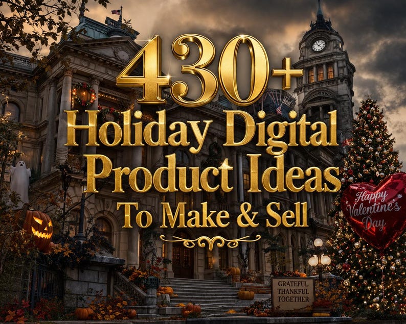 430+ Holiday Digital Product Ideas (PLR PRODUCT)