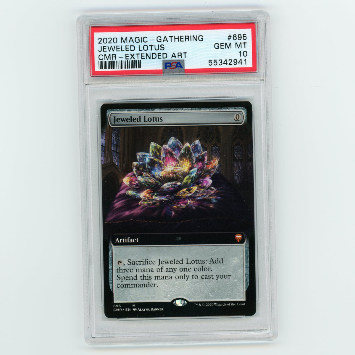 2020 Magic The Gathering Jeweled Lotus CMR Extended Art #695 PSA 10 (#ME8025)