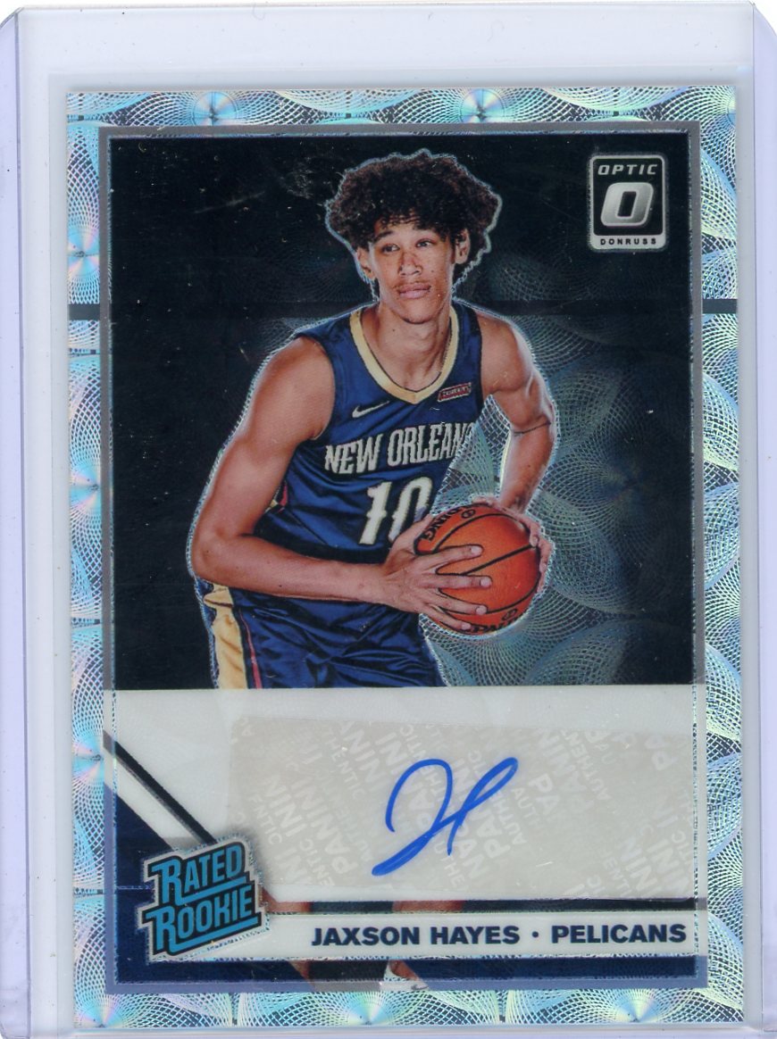 Jaxson Hayes 2019-20 Panini Donruss Optic Premium Box Set autograph rookie card #'d 04/10