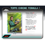 2024 Topps Chrome Formula 1 Hobby 12 Box Case