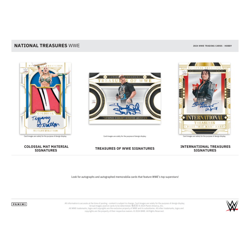 2024 Panini National Treasures WWE Hobby 4 Box Case