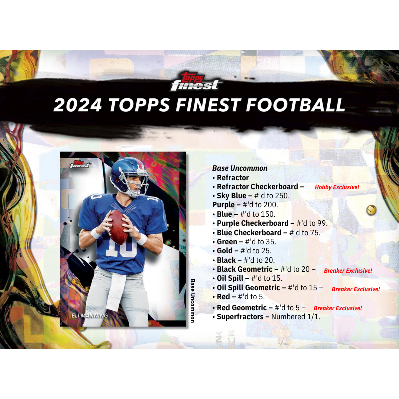 2025 Topps Finest Football Breaker's Delight Box