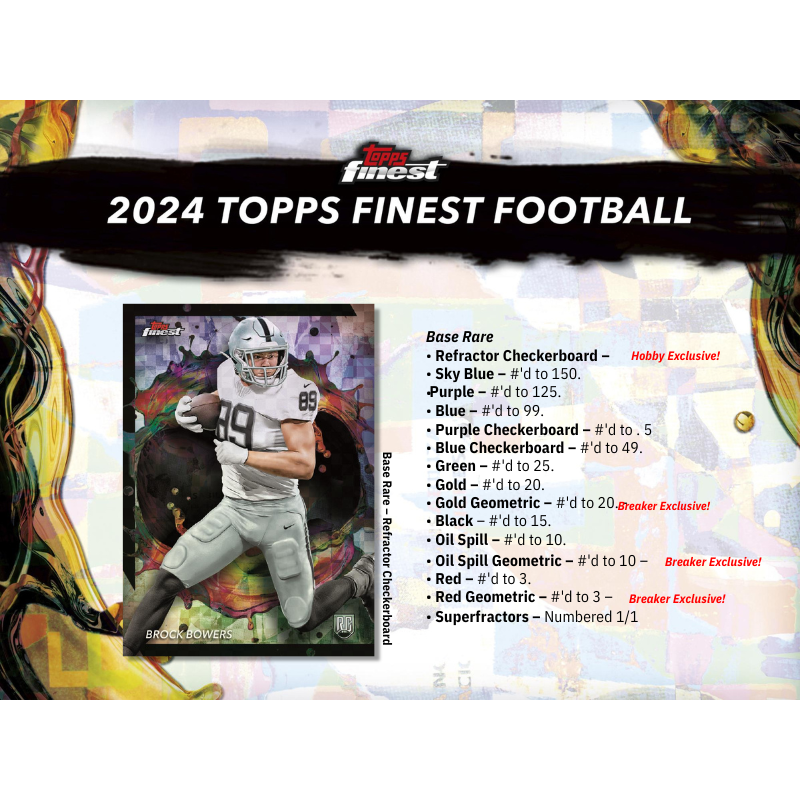 2025 Topps Finest Football Breaker's Delight Box