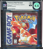 1998 POKEMON RED VERSION SANDSHREW NINTENDO GAME BOY GB WATA 8.5 CIB